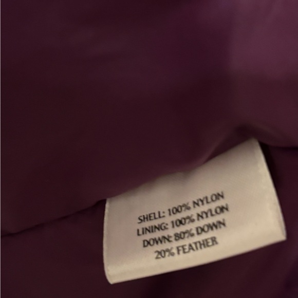 Eileen Fisher Sz XL Extra Large Purple Jacket Coat down puffer long insulated - Picture 15 of 16